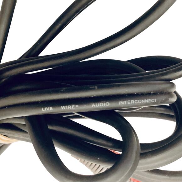 Livewire Essential Interconnect Dual Cable RCA Male to 1/4" TS Male - Picture 5 of 5